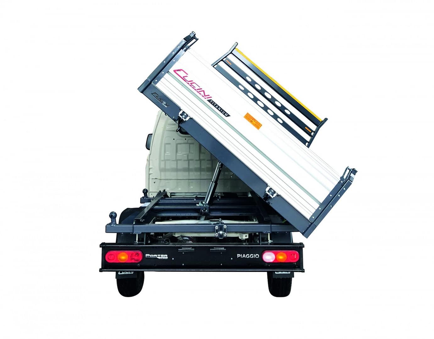 Piaggio Porter NP6 Kipper: CUCINI Dreiseitenkipper (3 Seiten Kipper)