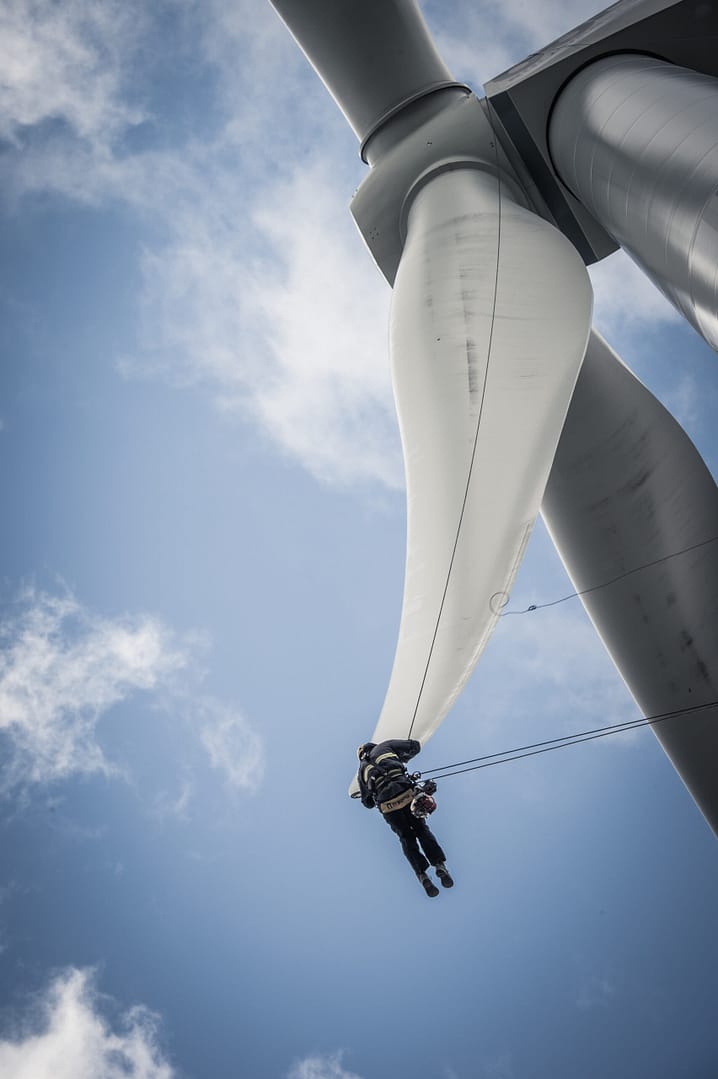 Rotorblattinspektion Rotorblattreparatur Rotorblatt Windrad Reparatur Windanlage Inspektion Windspektrum GmbH